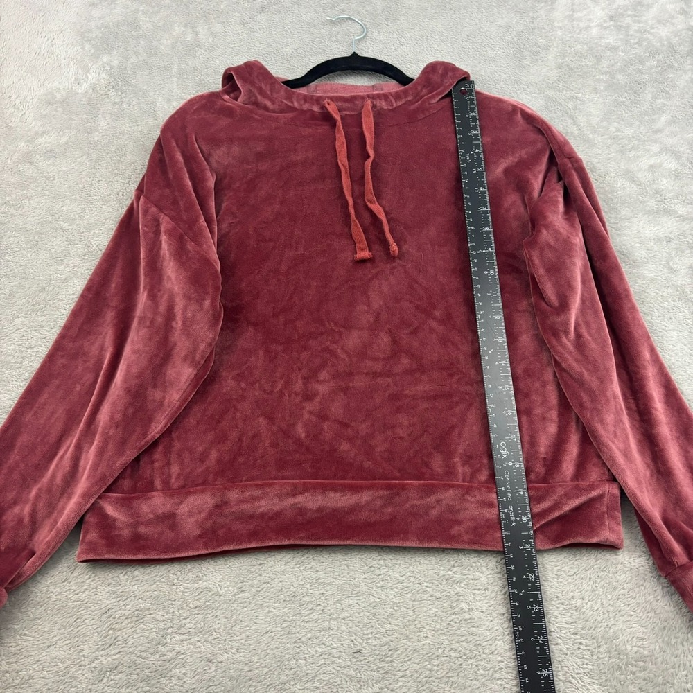 Summersalt Velour Hoodie Womens S Pink Plush Cozy Loungewear Athleisure Comfy - Picture 12 of 14